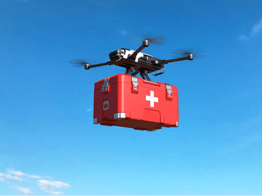 Medical delivery drones