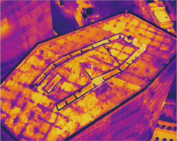 Thermal imaging result generated by Autel Robotics EVO II Dual 640T