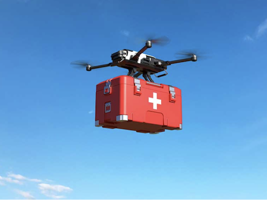 Medical delivery drones