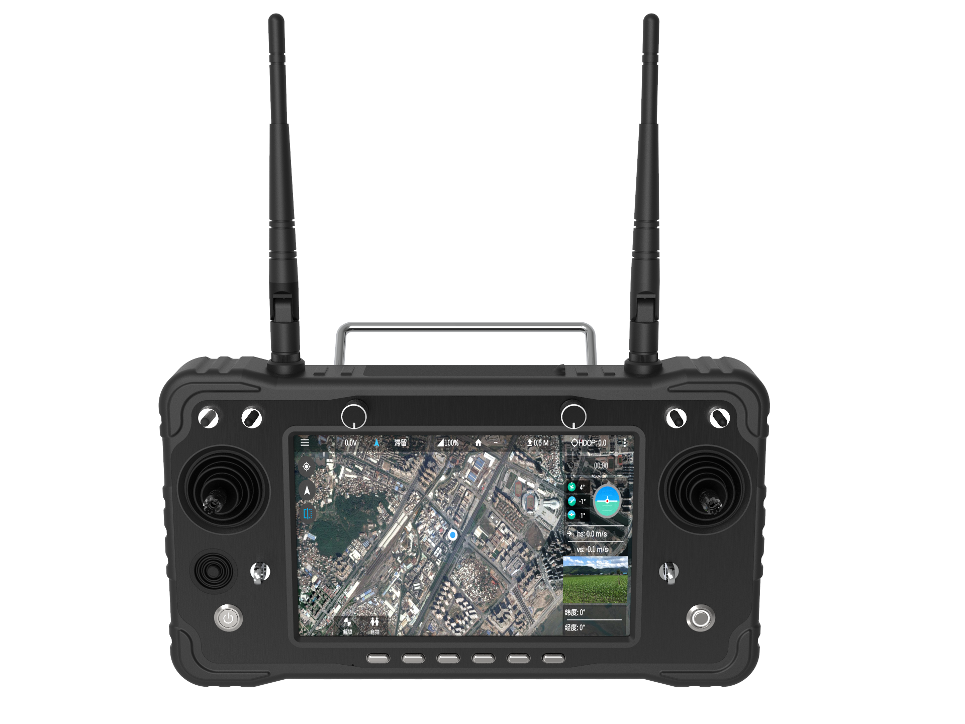 The C-75 Fregata is supported by an on-ground or on-hand Remote Controller 