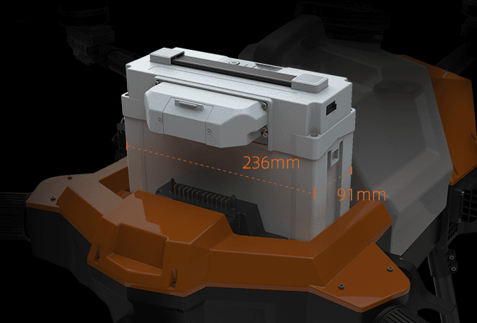 The G Series drone is powered by the Tattu-branded line of batteries.