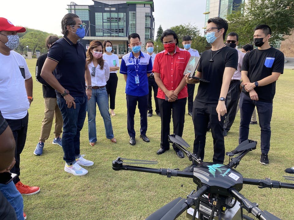 Alphaswift Industries was running the proof of concept for the delivery drone in MaGIC, Cyberjaya.