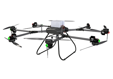 Octocopter, one of the delivery drone products developed by Alphaswift Industries.